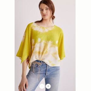 Anthropologie Draped Tie-Dye Cashmere Sweater EUC!